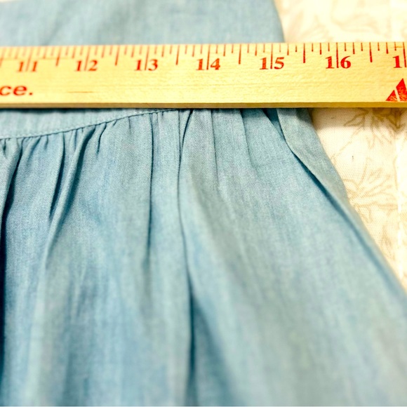 MB Design Chambray Button Up Skirt SZ:S - Picture 8 of 8
